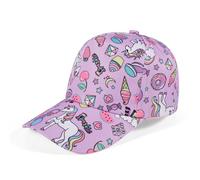 QKURT Girls Baseball Cap Sun Hat Cute Cartoon Patterns, Trucker Cap Kids Summer Bucket Hat Children Sun Protection Beach Caps Toddler Adjustable Fisherman Hats Outdoor Play Hats for 2-8 Years Old