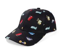 QKURT Kids Baseball Cap, Summer Bucket Sun Hat, Sun Protection Outdoor Sports Beach Cap Fisherman Hat with Car Excavator Pattern for Unisex Kids Boys Girls 3-8 Years Old