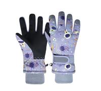 QKURT Kids Ski Gloves, Winter Warm Snow Gloves Windproof Snowboard Skating Mittens Girls Boys Cold Weather Gloves for 1-9 Years Old Kids Sledding Cycling Running and Outdoor Activities