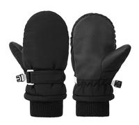 QKURT Kids Winter Ski Gloves, Children Cold Season Warm Gloves with Solid Color Thermal Windproof Glove Daily Use Mitten Unisex Cycling Running Non Slip Mitten Boys Girls Waterproof Glove Age 1-10