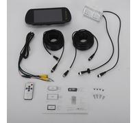 QKVBKAU Dual Head 4Pin Backup Camera with 7inch Monitor Car Rear View Reverse Camera HD Night Vision Back up Camera Systems IP68 Waterproof For 12-24v Truck Caravan