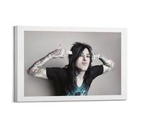 QKVPMNRQ Falling in Reverse Decor Living Room Canvas Wall Art Modern Family Bedroom 08x12inch(20x30cm) Frame-style