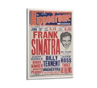 QKVPMNRQ Frank Sinatra COME FLY WITH ME Decor Living Room Canvas Wall Art Modern Family Bedroom 24x36inch(60x90cm) Frame-style