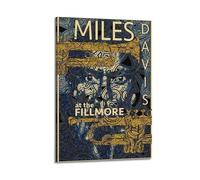 QKVPMNRQ Miles Davis Decor Living Room Canvas Wall Art Modern Family Bedroom 24x36inch(60x90cm) Frame-style