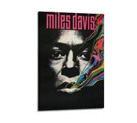 QKVPMNRQ Miles Davis Decor Living Room Canvas Wall Art Modern Family Bedroom 24x36inch(60x90cm) Frame-style