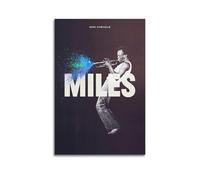 QKVPMNRQ Miles Davis Decor Living Room Canvas Wall Art Modern Family Bedroom 24x36inch(60x90cm) Unframe-style