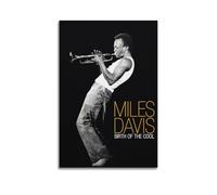 QKVPMNRQ Miles Davis Decor Living Room Canvas Wall Art Modern Family Bedroom 24x36inch(60x90cm) Unframe-style
