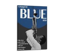 QKVPMNRQ Miles Davis Kind of Blue 1959 Decor Living Room Canvas Wall Art Modern Family Bedroom 24x36inch(60x90cm) Frame-style
