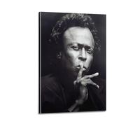 QKVPMNRQ Miles Davis Kind of Blue 1959 Decor Living Room Canvas Wall Art Modern Family Bedroom 24x36inch(60x90cm) Frame-style