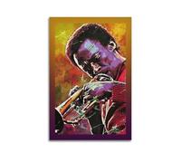 QKVPMNRQ MILES DAVIS The Jazz Master Decor Living Room Canvas Wall Art Modern Family Bedroom 16x24inch(40x60cm) Unframe-style
