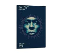 QKVPMNRQ MILES DAVIS The Jazz Master Decor Living Room Canvas Wall Art Modern Family Bedroom 16x24inch(40x60cm) Frame-style