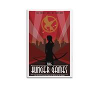 QKVPMNRQ Movie Vintage Poster The Hunger Games Decor Living Room Canvas Wall Art Modern Family Bedroom 16x24inch(40x60cm) Unframe-style