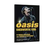 QKVPMNRQ Oasis Knebworth 1996 Decor Living Room Canvas Wall Art Modern Family Bedroom 12x18inch(30x45cm) Frame-style