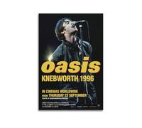QKVPMNRQ Oasis Knebworth 1996 Decor Living Room Canvas Wall Art Modern Family Bedroom 24x36inch(60x90cm) Unframe-style