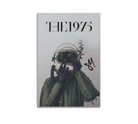QKVPMNRQ The 1975 Music Art Retro Poster Decor Living Room Canvas Wall Art Modern Family Bedroom 12x18inch(30x45cm) Unframe-style