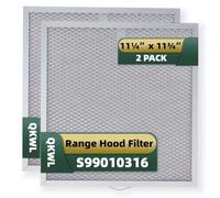 QKWL S99010316 Range Hood Grease Filter 11 1/4" x 11 3/4", Kitchen Hood Filter 5-layer aluminum mesh for BPQTAF, WA65AF, NTK7450000, 990721400, 990721400A 2-pack
