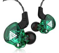 Qkz ak6 Gaming Earbuds with mic,Universal 3.5mm HiFi Sport Headphones in Ear Earphone for Running with Microphone Headset Music Earbuds (with mic, Green)