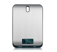 QL Digital Kitchen Scale,Tare Function 10kg/1g,Hangable Scale,Food/Liquid Weighing Platform,Stainless Steel Surface for Home,Black