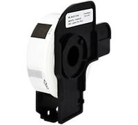 QL Label Roll Compatible Brother DK-11204 5BR11204-WT Adhesive Black on White 54 x 17 mm 400 Labels