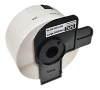 QL Label Roll Compatible Brother DK-11208 5D11208-WT Adhesive Black on White 90 x 38 mm 400 Labels