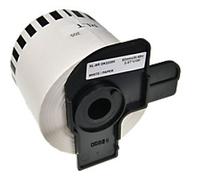QL Label Roll Compatible Brother DK-22205 5BR22205-WT Adhesive Black on White 62 x 91 mm