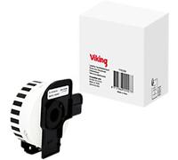 QL Label Roll Compatible Brother DK-22210 5BR22210 Adhesive Black on White 29 x 91 mm