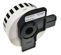 QL Label Roll Compatible Brother DK-22210 5BR22210 Adhesive Black on White 96 x 91 mm
