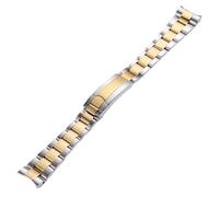 QL Supply Co 20mm 21mm Watch Band for NH35 Submariner Case Stainless Steel Watch Strap Oyster Perpetual Submariner Bracelet(Mid Gold,20mm)