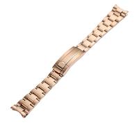 QL Supply Co 20mm 21mm Watch Band for NH35 Submariner Case Stainless Steel Watch Strap Oyster Perpetual Submariner Bracelet(Rosegold,21mm)