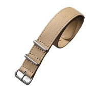 QL Supply Co Handmade Pure Canvas Strap 20MM 22MM Black Khaki Green Grey G10 Breathable Soft Vintage Strap Men Diving Watch Chain(Khaki,22mm)