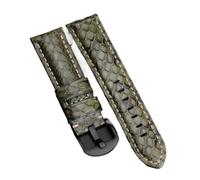 QL Supply Co Handmade Snakeskin Watchband 20MM 22MM 24MM Black White Green Blue Leather Strap Men's Snakeskin Watch Strap