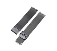 QL Supply Co Men Women Quick Release Business Watch Strap 20mm 22mm Adjustable Stainless Steel Mesh Watchband Watch Accessories(Black,20mm)
