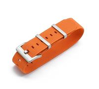 QL Supply Co Nylon Straps 20mm 22mm Watchbands Durable French Troops Parachute Special Elastic Watch Bands Replacement Men(Orange,20mm)