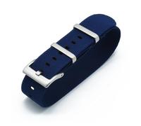 QL Supply Co Nylon Watch Straps 20mm 22mm Watchbands Durable French Troops Parachute Special Elastic Bands Replacement(Dark blue,22mm)