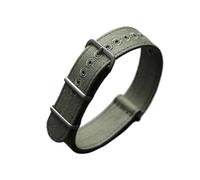 QL Supply Co Soft Reinforced Canvas Strap, Waterproof, Sweatproof Dustproof 20MM 22MM, Black Green Khaki Soft Bracelet, Not Nylon Watchband