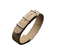 QL Supply Co Soft Reinforced Canvas Strap, Waterproof, Sweatproof Dustproof 20MM 22MM, Black Green Khaki Soft Bracelet, Not Nylon Watchband