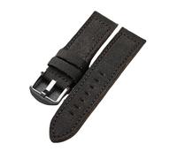 QL Supply Co Thickened Canvas for Leather Strap 20 22 23 24 26MM for Military Watch Men Vintage Green Black Khaki Retro Style Bracelet