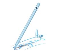 QLAYA iPad Air Pencil M4 for iPad 2018-2026, Fast Charging, Palm Rejection Stylus Pen for iPad Air/Mini/Pro, Tilt Sensitivity, Blue