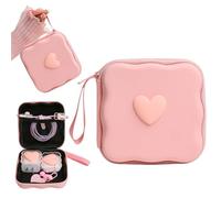 QLD COVER Charger Cover Storage Bag, Lovely 3D Love Heart Waves Design Charger Protector Travel Storage Case, Earphone Wire Saver Cable Cord Organizer Wireless Earphone Storage Box, Pink Love