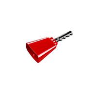 QLECXZI Christmas Bell Hand Percussion Loud Musical Bell Easy To Carry Sporting Events Cowbell Musical Hand Percussion Cowbell Is Made Of Iron Football Games Noise Maker, Red, Total Length 26cm