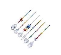 QLECXZI Indoor Hanging Glass Sun Catcher Lovely Light Refractions For Festive Décor Crystal Indoor Window Prisms Hanging For In Sun Light Glass Ornament