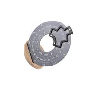 QLECXZI Melody Chords Tool Melody Tool With Base Educational Music Aid Suitable For Musicians To Master Chord Progressions Music Chords Wheel For Guitar Bass, grey with base, Diameter 12cm