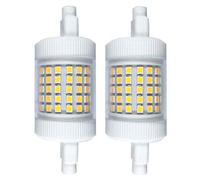 QLEE 12w R7s Led Bulb 78mm 150w Equivalent Light 3.1" Dimmable Double Ended J Base T3 R7s 78mm Led Bulb 120v Flooding Light Reading Working Security Floor Lamp Soft Warm Light 2PCS