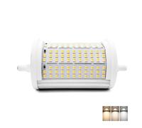 QLEE 50W R7S LED Bulb 118mm 5600LM Floodlight 3CCT 3 Light Color Changing 3000K/4000K/6000K Replacement for 300W-500W Halogen Bulbs 220v J Type Base Warehouse Garage Lamps
