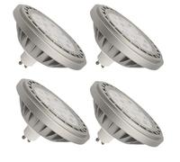 QLEE Ar111 GU10 LED Bulb 15W Dimmable 220V 150W Replacement Spotlight 4000K Natural White LED GU10 Lamp ES111 for Track Lighting Recessed Downlights Reflector Kitchen Living Room, 4 Pack