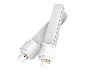 QLEE Natural Daylight Gx24q 4 Pin LED Light Bulb PL-C Retrofit Compact Fluorescent Lamp Replacement 26W G24q-2 Gx24q-3 1400 Lm 314° Free Rotate Horizontal Recessed G24q Green Bulb,12w 4000k 2pcs