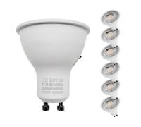 QLEE Recessed MR16 GU10 LED Bulbs 3CCT Selectable 50W Equivalent Narrow Beam 3000K 4000K 6000K Switchable Plug in Reflector for Tracklight Display Case Accent Landscape Lighting, 6 Pack