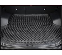 QLEQMZTV Car Boot Mat Liner for Renault 5 E-Tech 2024, Tailored Rear Trunk Liner Cargo Tray Non-Slip with Raised Edges Protector Pad Luggage Carpets Interior Accessories,B/Black-Beige