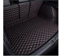 QLEQMZTV Car Full Coverage Boot Liner for Ford Mondeo MK5 2015-2023, Leather Rear Trunk Mats Cargo Tray Liners Durable Waterproof Anti-scratch Protector Pad Interior Accessories,Black-Red
