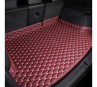QLEQMZTV Car Leather Boot Liner Mats for Vauxhall Grandland X 2017-2025, Tailored Rear Trunk Cargo Tray Liners Luggage Pad Anti Scratch Anti Slip Carpet Auto Interior Accessories,F/Red